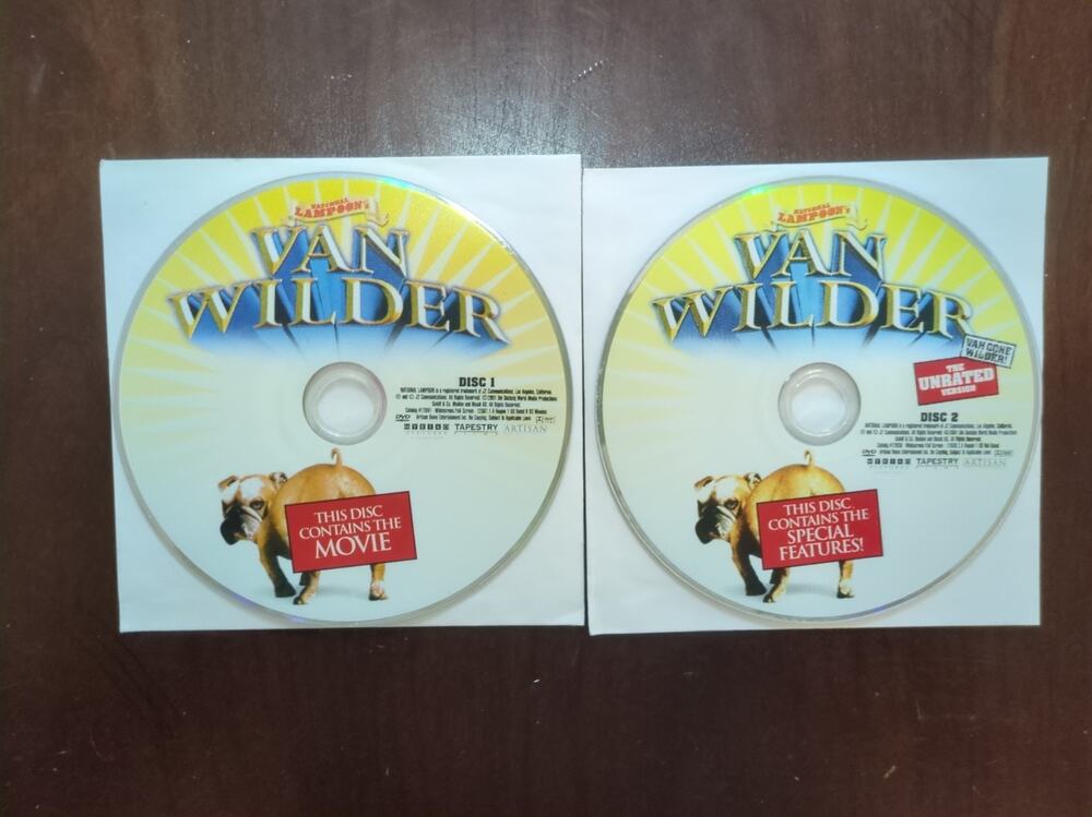 National Lampoon's Van Wilder (DVD, 2002) 2-Disc Unrated Version discs only